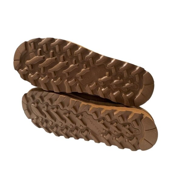 Bearpaw Womens Boots 12 Maria Suede Brown Wool Blend Lining Colorful Knit Upper - Picture 7 of 11